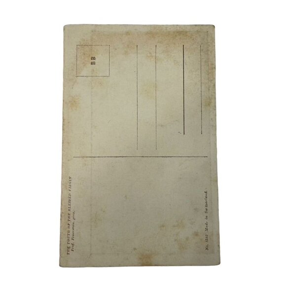 Vintage Postcard Switzerland Youth of the Blessed Virgin  RARE u - Picture 2 of 2